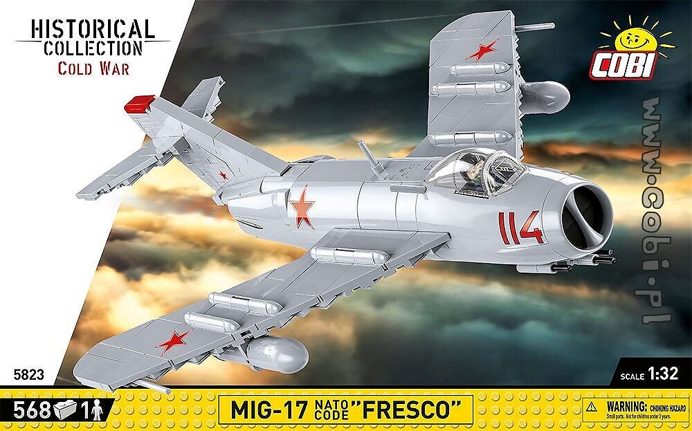 Historia z COBI. Myśliwiec MiG-17 – jeden z symboli Zimnej Wojny - zdjęcie w treści artykułu