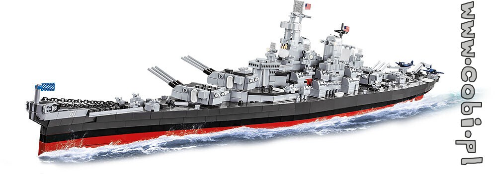 Historia z COBI. Pancernik USS Iowa – legendarny okręt US Navy