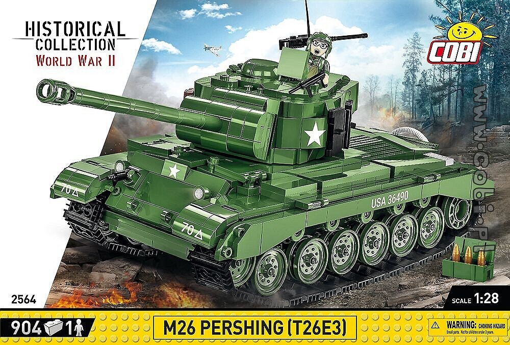 Historia z COBI. Amerykański czołg M26 Pershing na froncie II wojny światowej - zdjęcie w treści artykułu