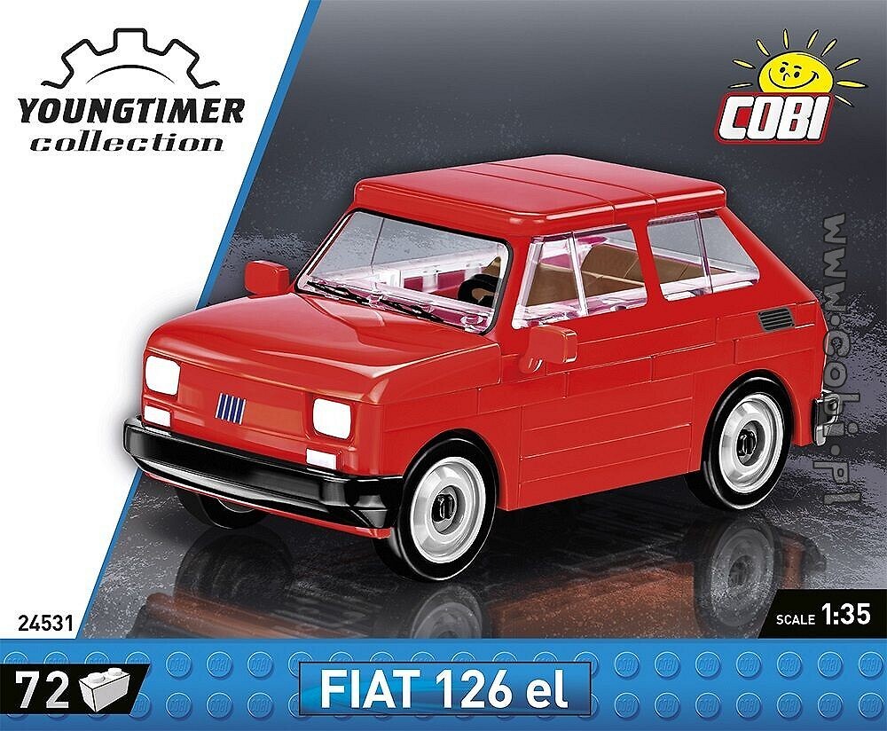 Klasyki motoryzacji z COBI. Fiat 126p - ikona polskich dróg - zdjęcie w treści artykułu