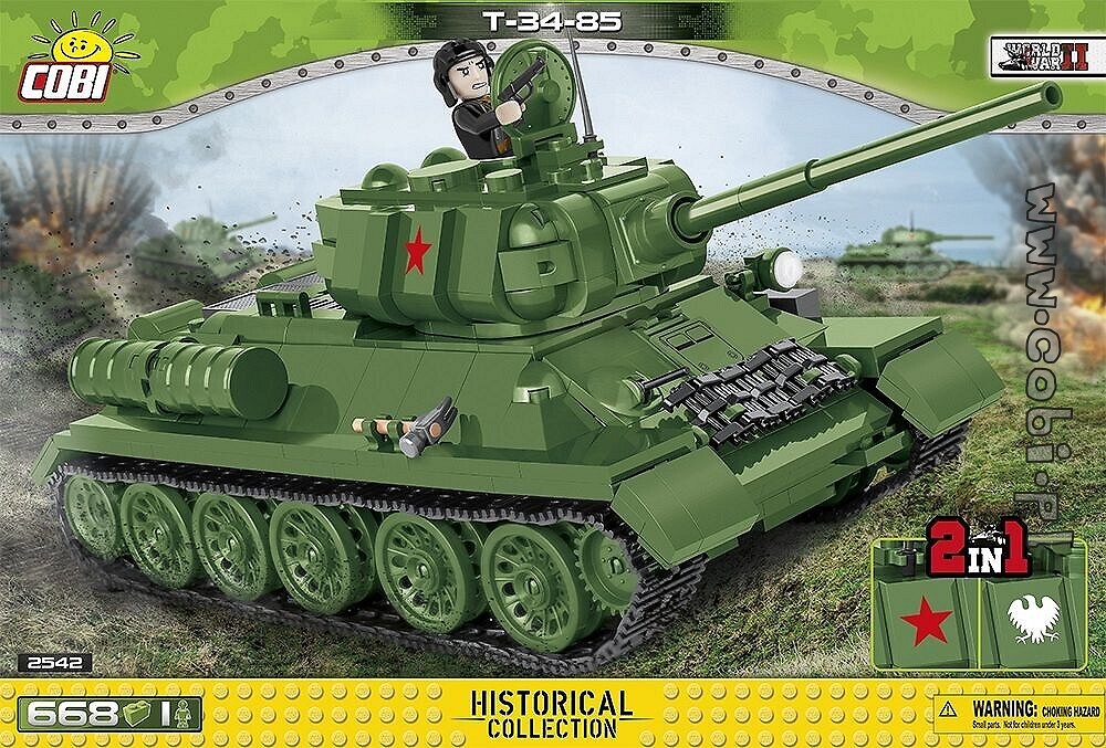 Historia z COBI. T-34-85 – radziecki czołg średni z okresu II wojny światowej - zdjęcie w treści artykułu