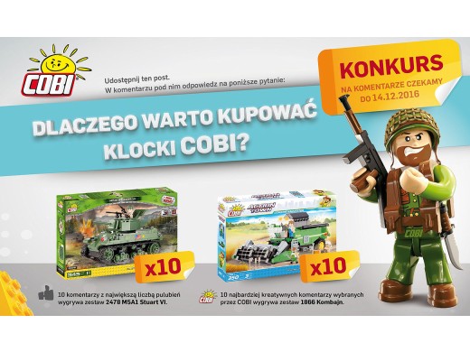 Konkurs Cobi na Facebooku