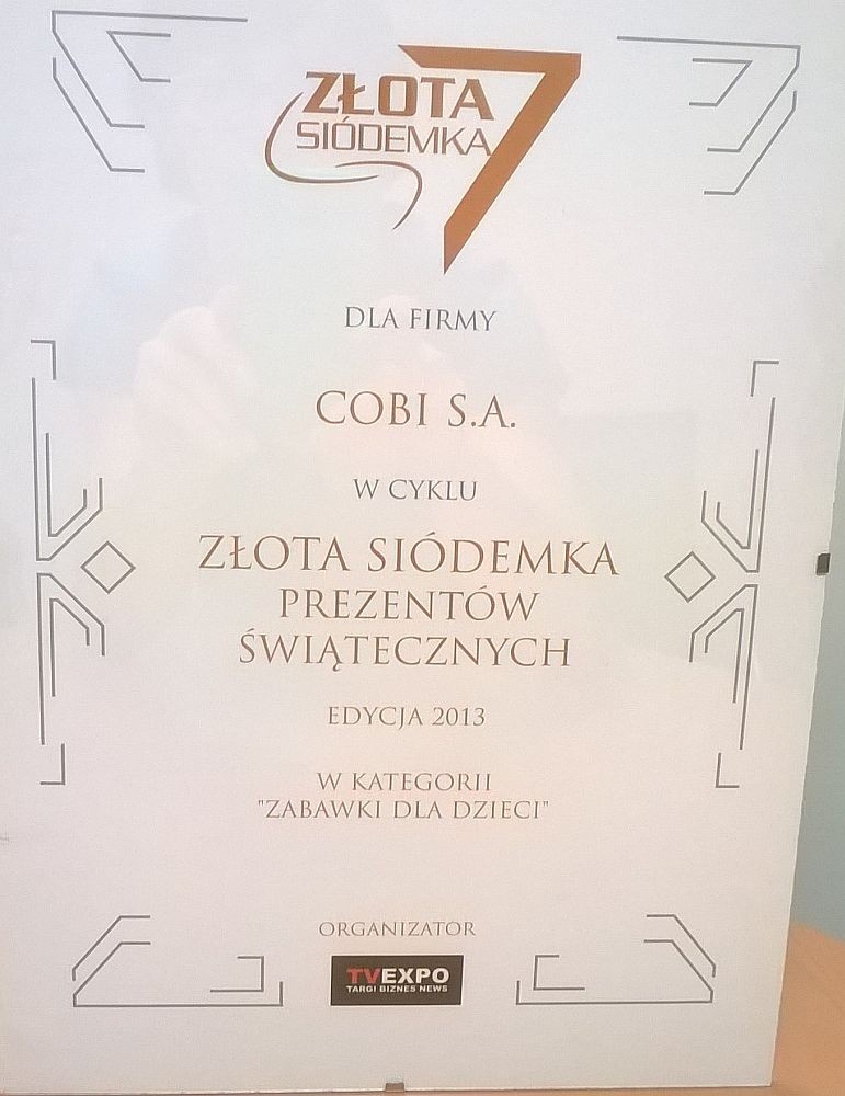 Złota Siódemka Produktów Świątecznych 2013 portalu TVEXPO