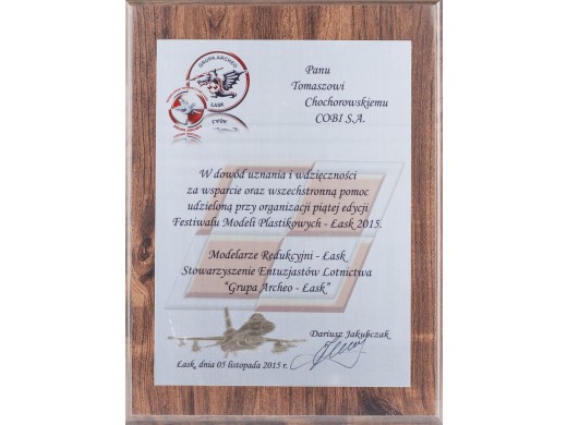 Podziękowanie od Modelarzy z Łaska