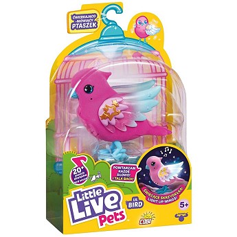 LLP Ćwierkająco mówiący ptaszek ze świecącymi skrzydełkami