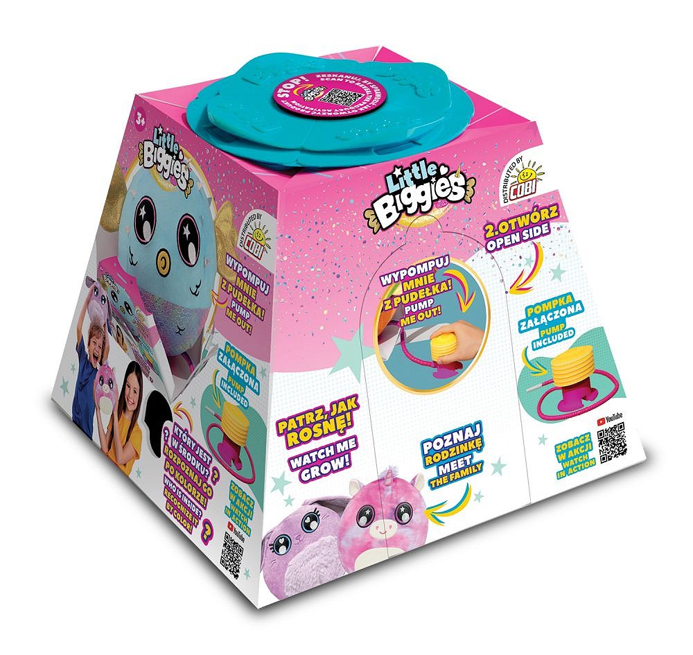 Little Biggies Pluszowe mini zwierzątka - Jednorożec biały - uszkodzone opakowanie - fot. 2