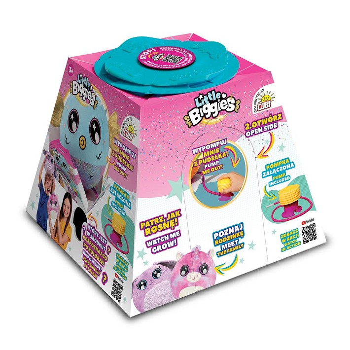 Little Biggies Pluszowe mini zwierzątka - Jednorożec biały - uszkodzone opakowanie - fot. 2