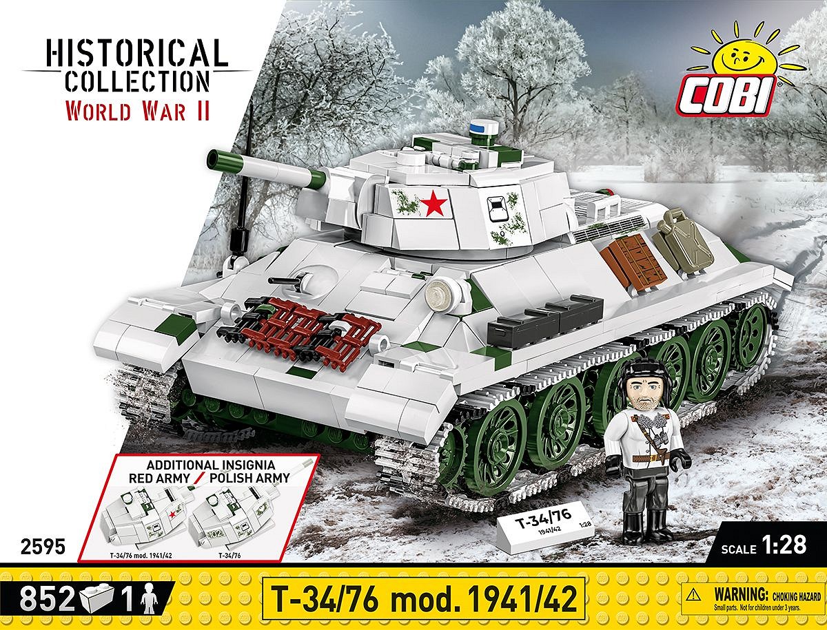 Czołg T-34/76 mod. 1941/42 z klocków COBI