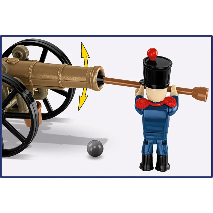 Francuski artylerzysta z armatą - fot. 5