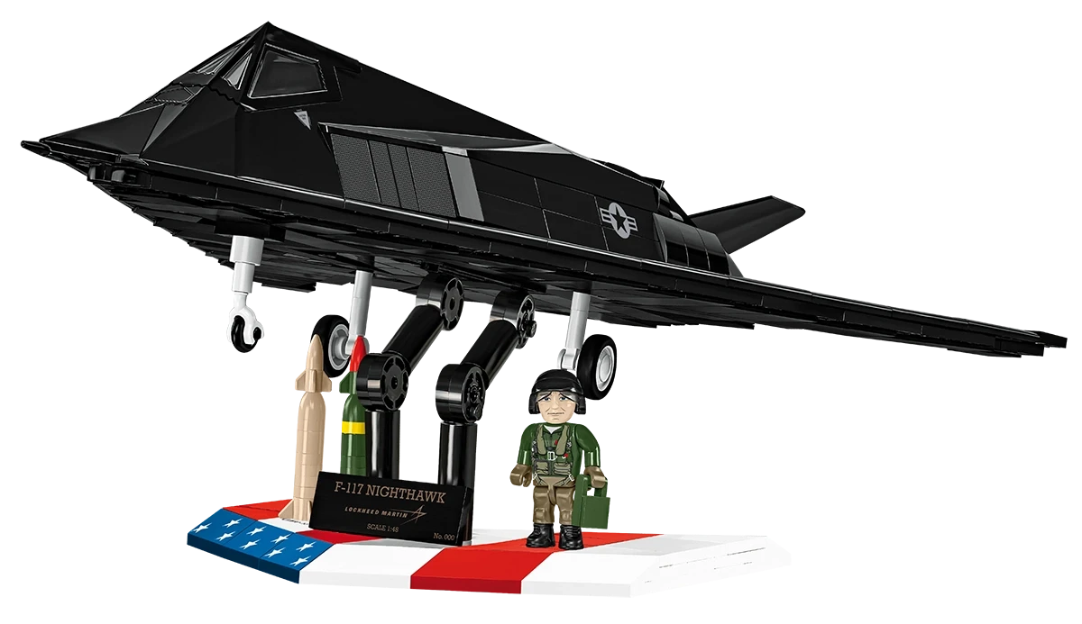 Rekordy z COBI. F-117 Nighthawk, czyli samolot o kanciastych kształtach oszukujących radary