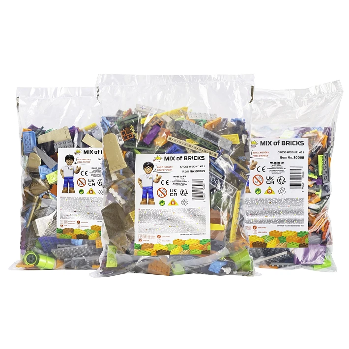 Mix klocków konstrukcyjnych 1 kg - worek - fot. 4