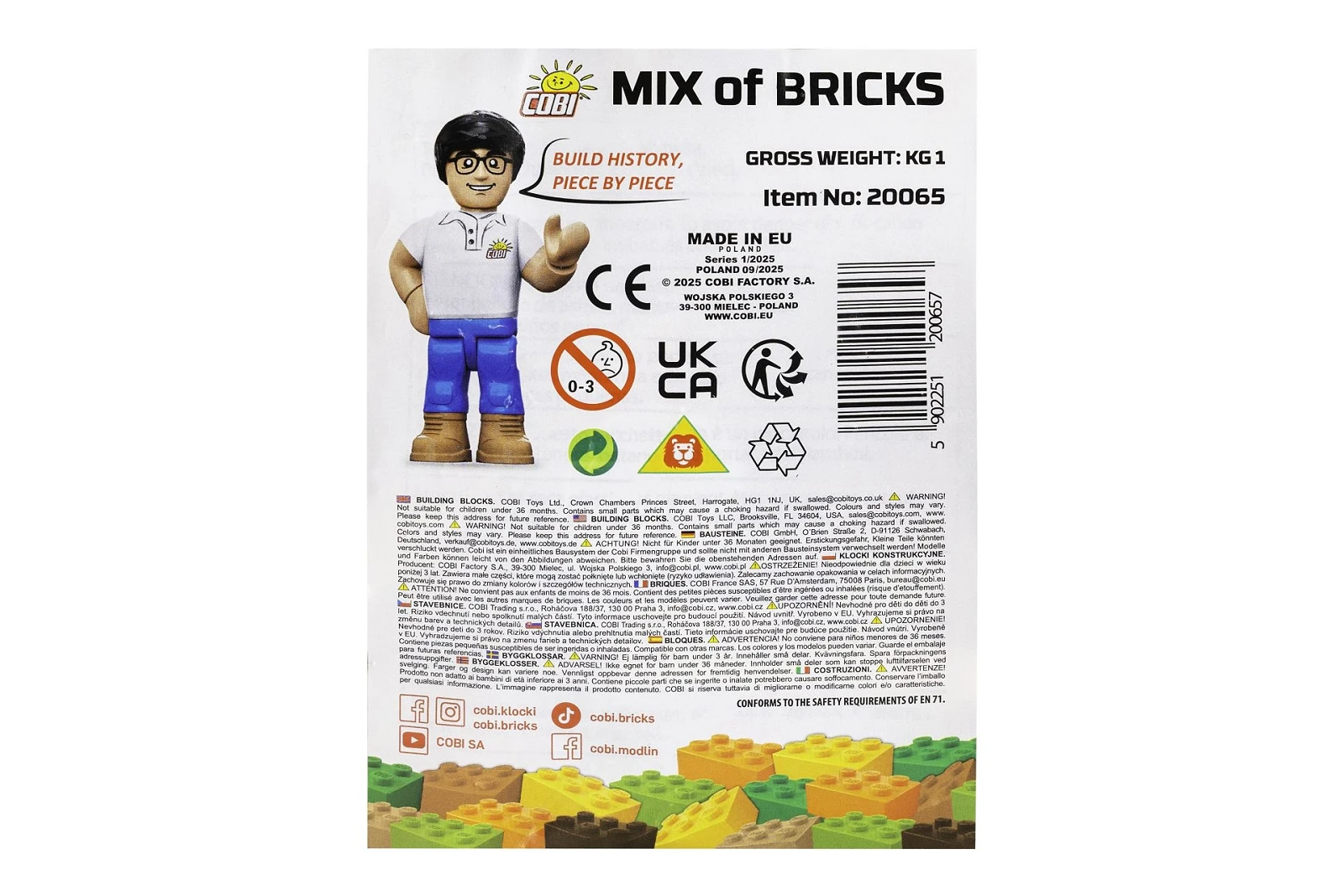 Mix klocków konstrukcyjnych 1 kg - worek - fot. 2